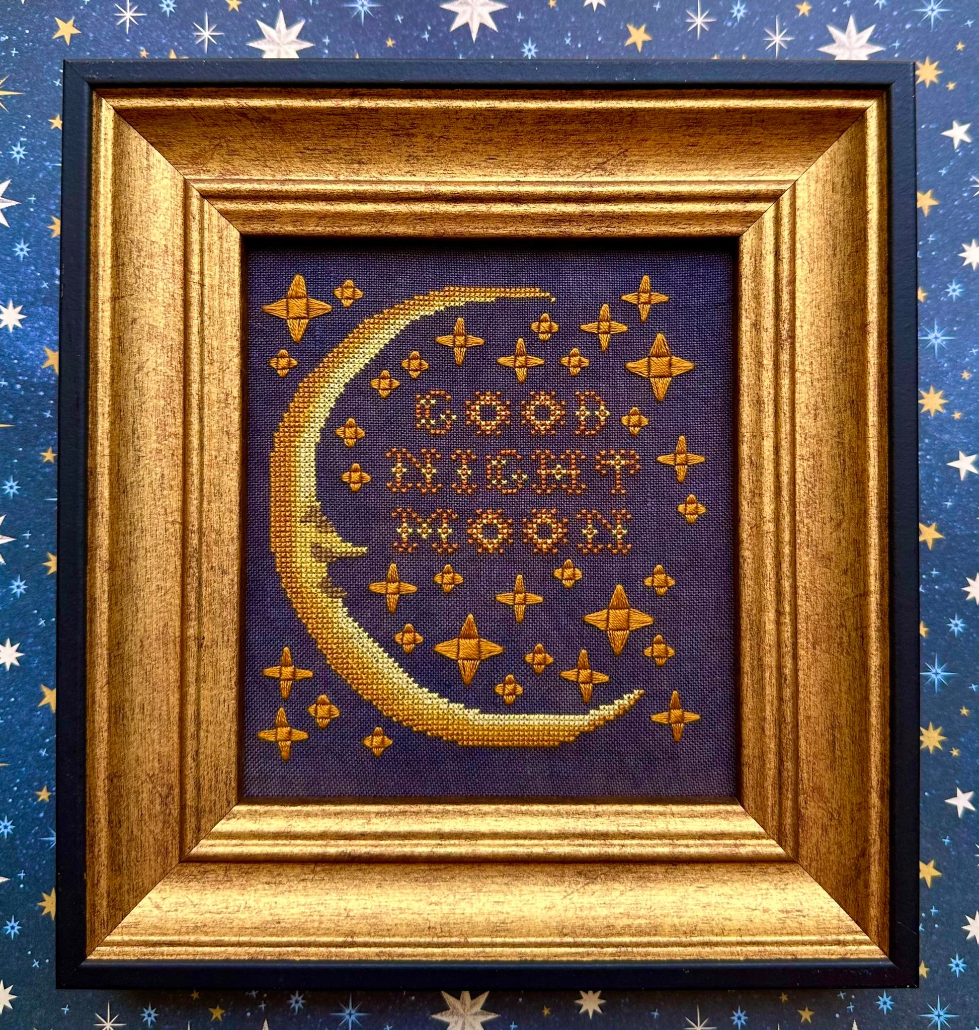 Kathy Barrick Good Night Moon cross stitch pattern
