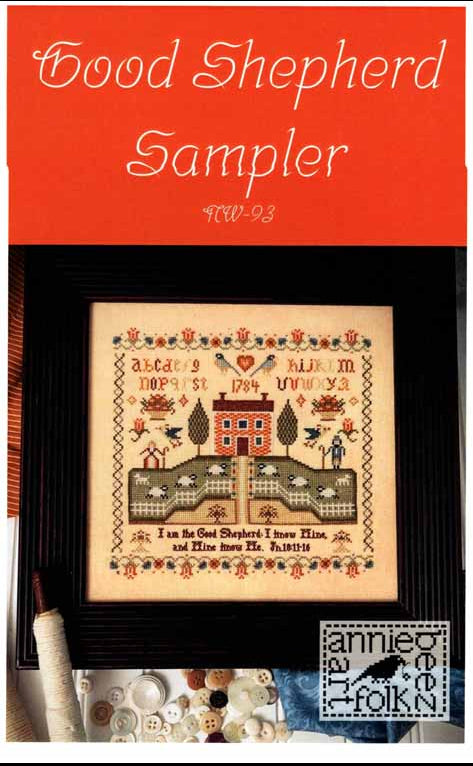 Annnie Beez Good Shepherd Sampler cross stitch pattern