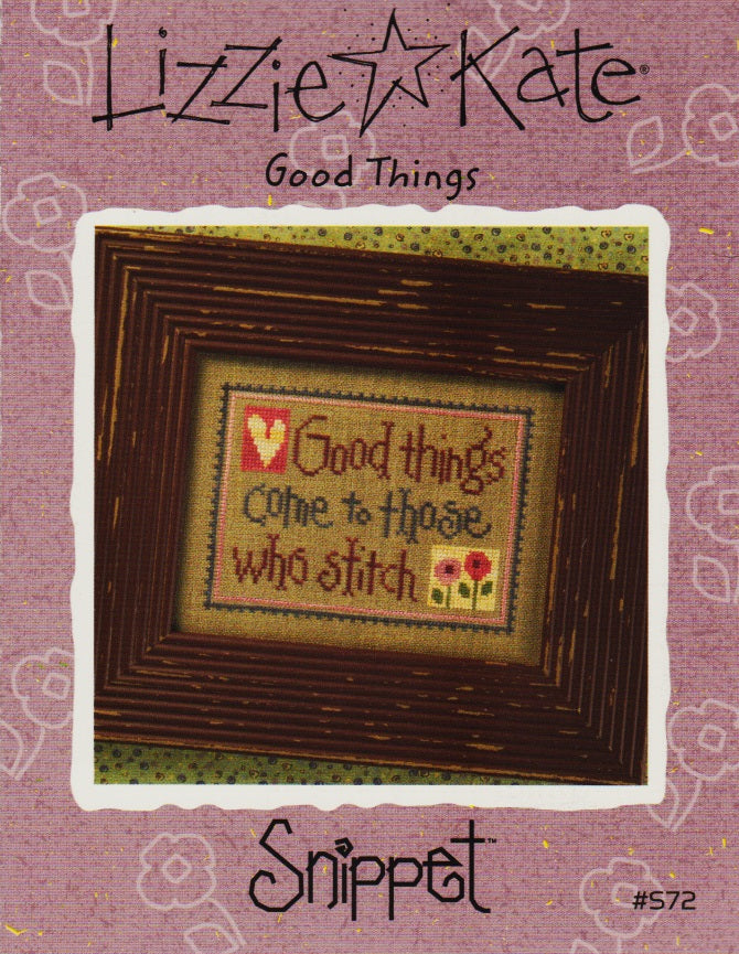 Lizzie Kate Good Things S72 cross stitch pattern