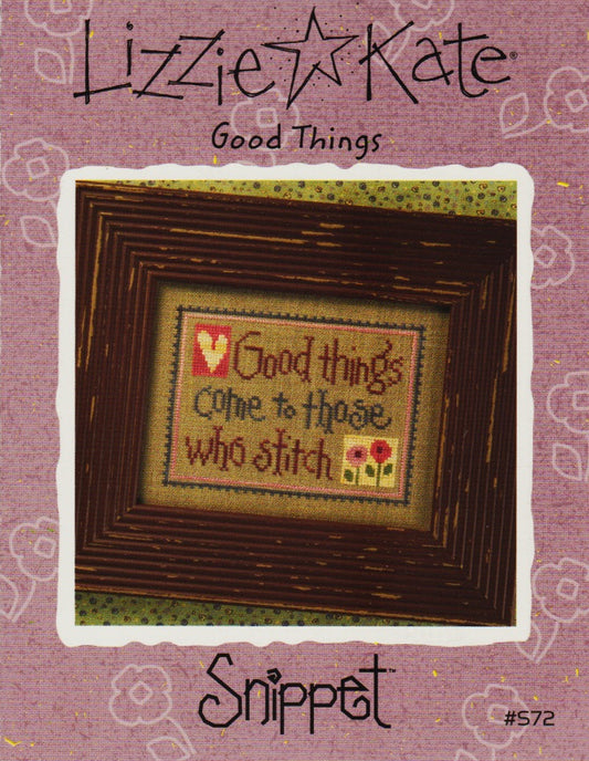 Lizzie Kate Good Things S72 cross stitch pattern