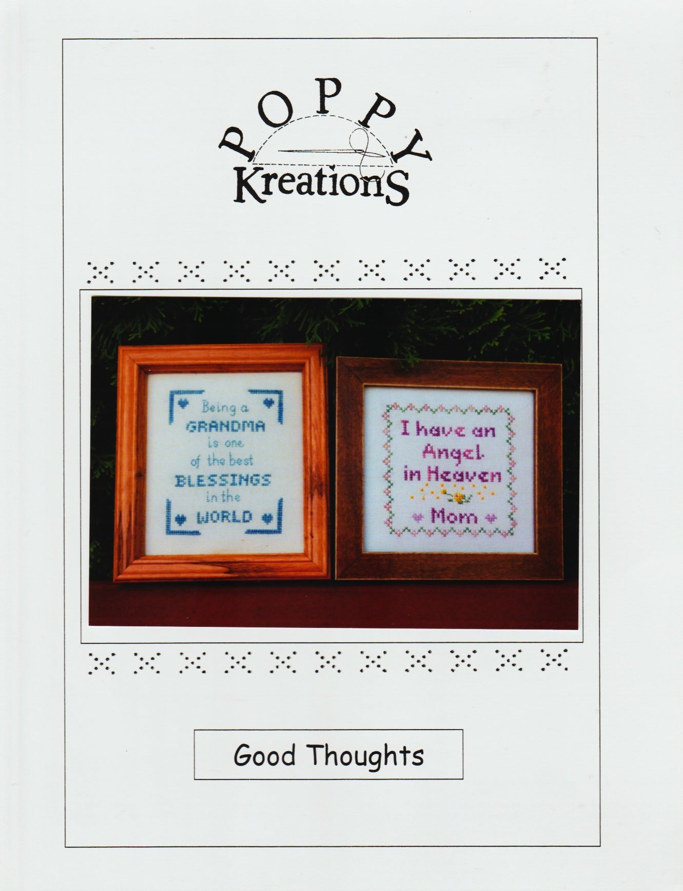 Poppy Kreations Good Thoughts cross stitch pattern