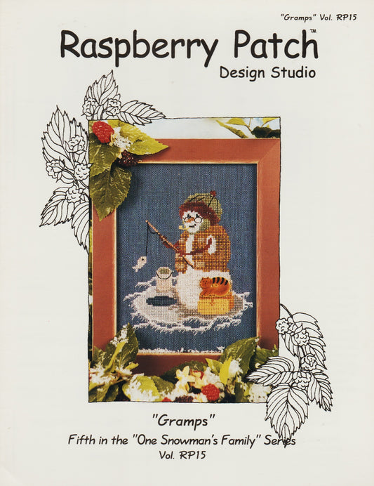 Douglas Designs Raspberry Path Gramps RP15 cross stitch pattern