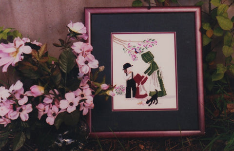 Diane Graebner Grandma Will Help DGX-035 Amish cross stitch pattern