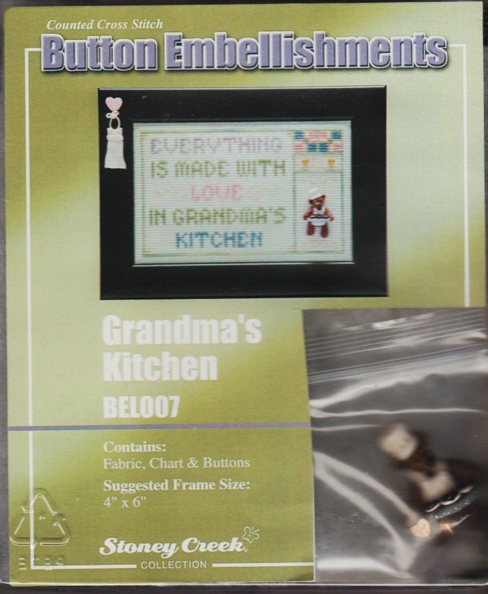 Stoney Creek Grandma's Kitchen BEL007 cross stitch kit