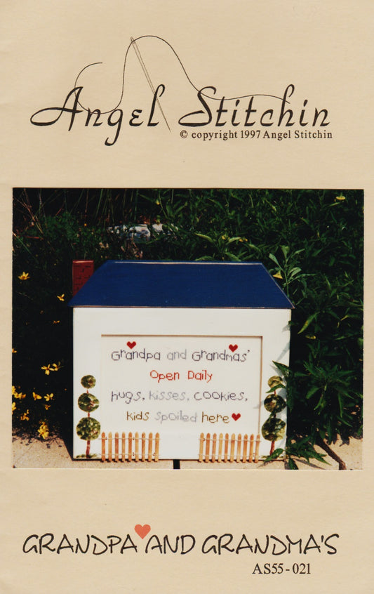 Angel Stitchin Grandpa and Grandma's AS55-021 cross stitch pattern