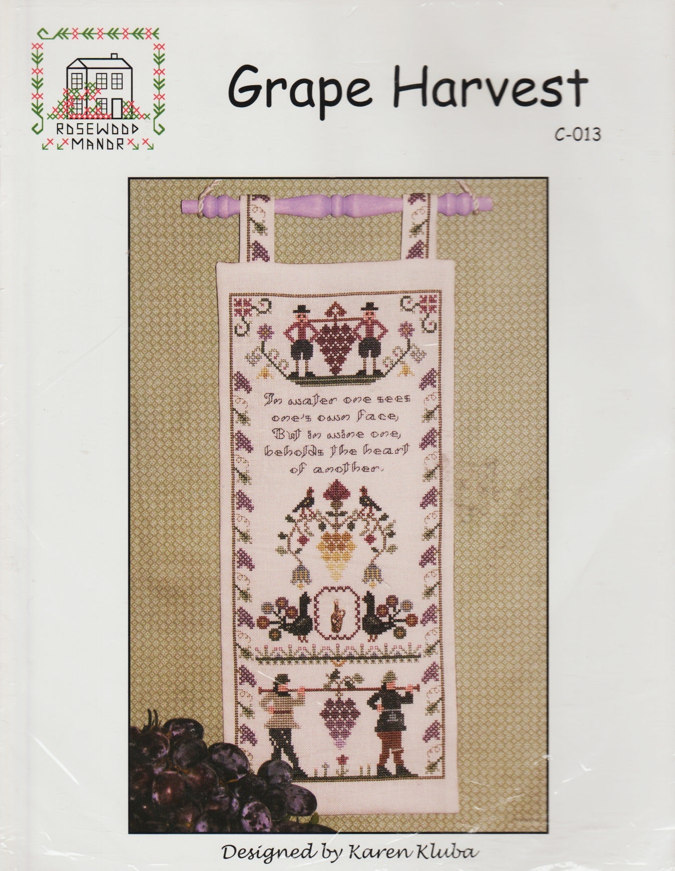 Rosewood Manor Grape Harvest C-013 cross stitch pattern