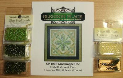 Glendon Place Grasshopper Pie GP-190 embellishment pack