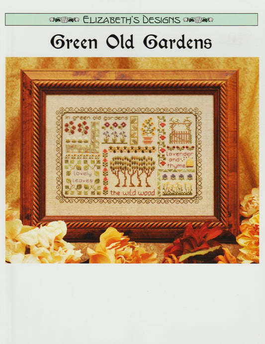 Elizabeth's Designs Green Old Gardens cross stitch pattern