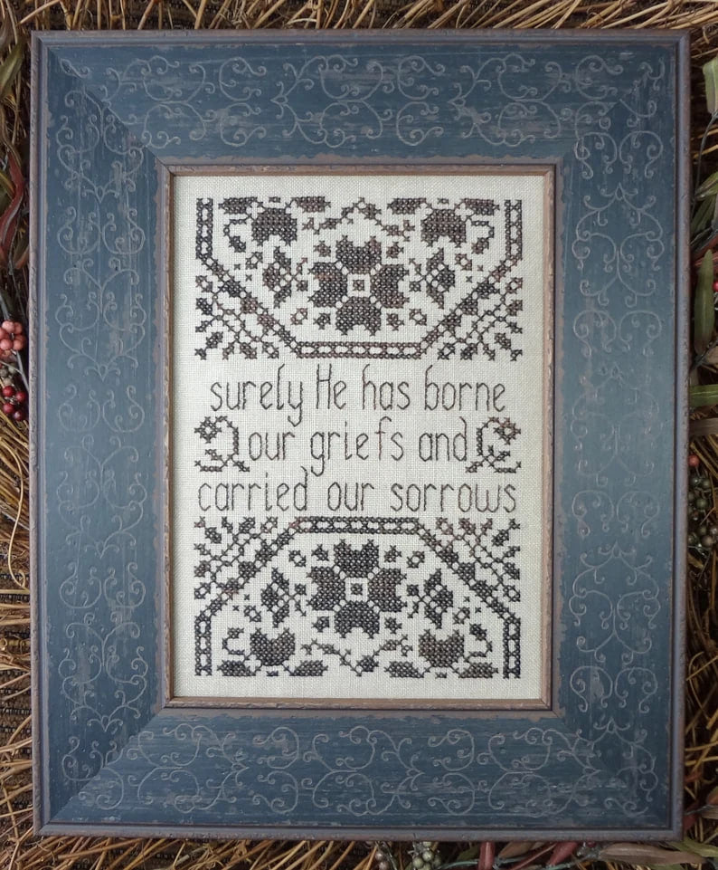 My Big Toe Griefs and Sorrows MBT-150 religious cross stitch pattern
