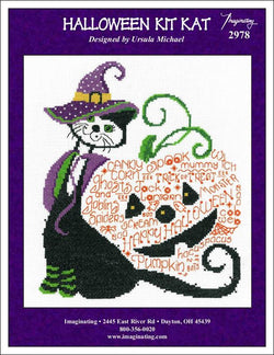 Imaginating Halloween Kit Kat 2978 cross stitch pattern