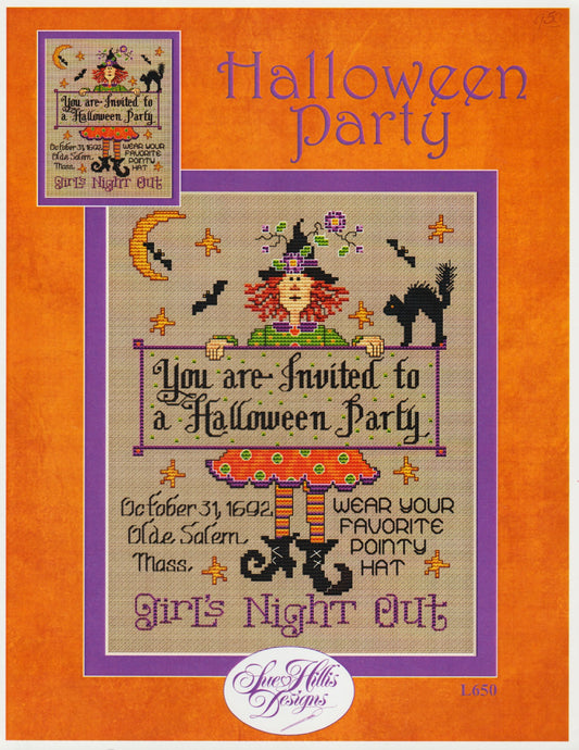 Sue Hillis Halloween Party L650 cross stitch pattern