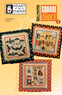 Heart In Hand Halloween Square Dance 2 cross stitch pattern