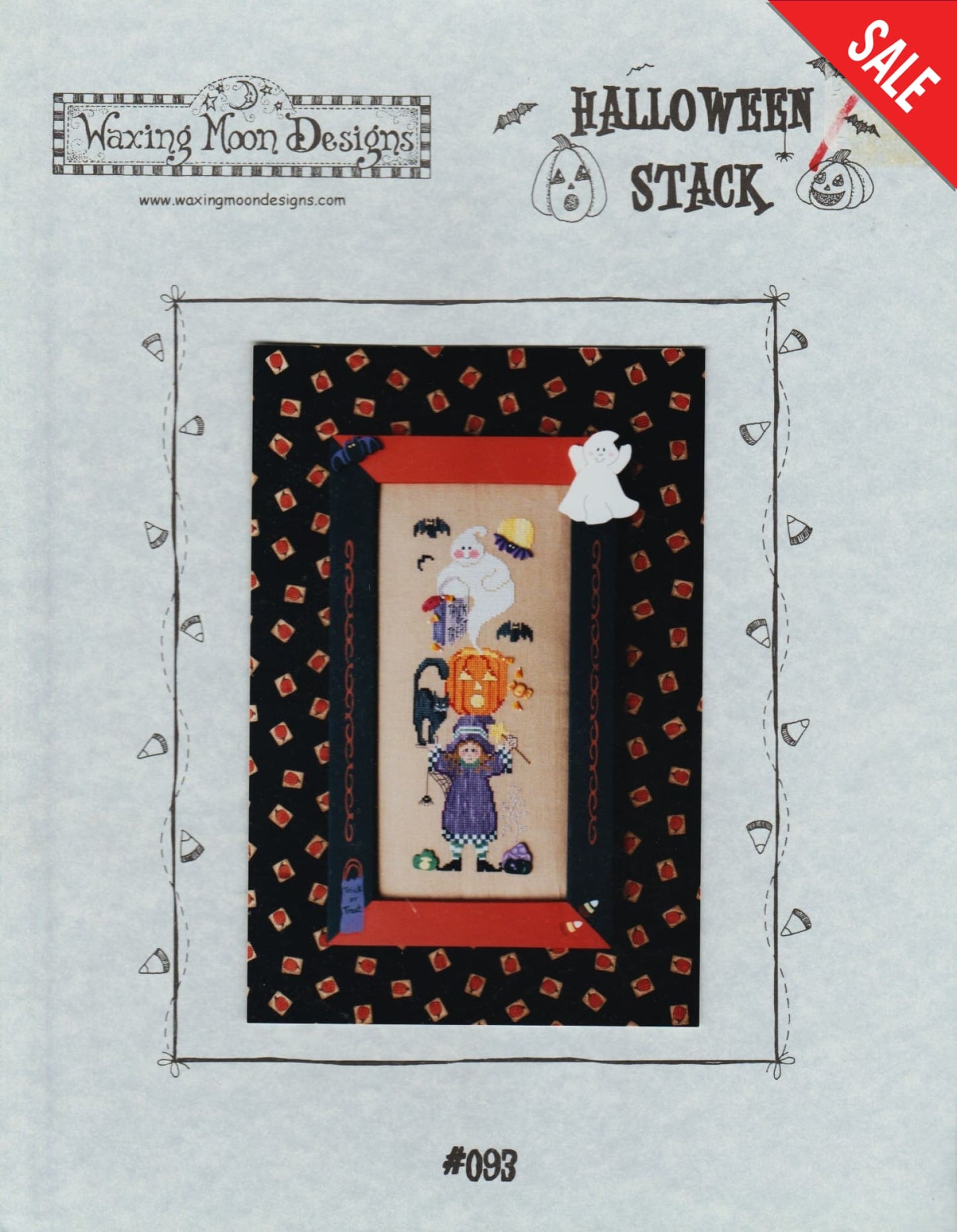 Waxing Moon Halloween Stack 093 cross stitch pattern