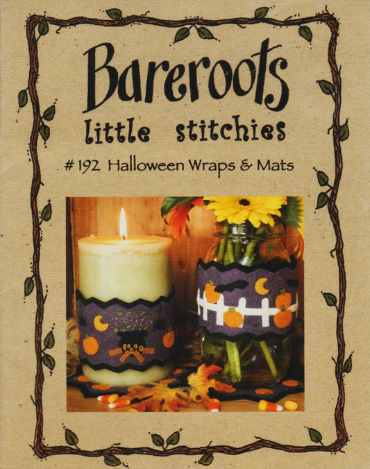 Bareroots Halloween Wraps & Mats cross stitch pattern