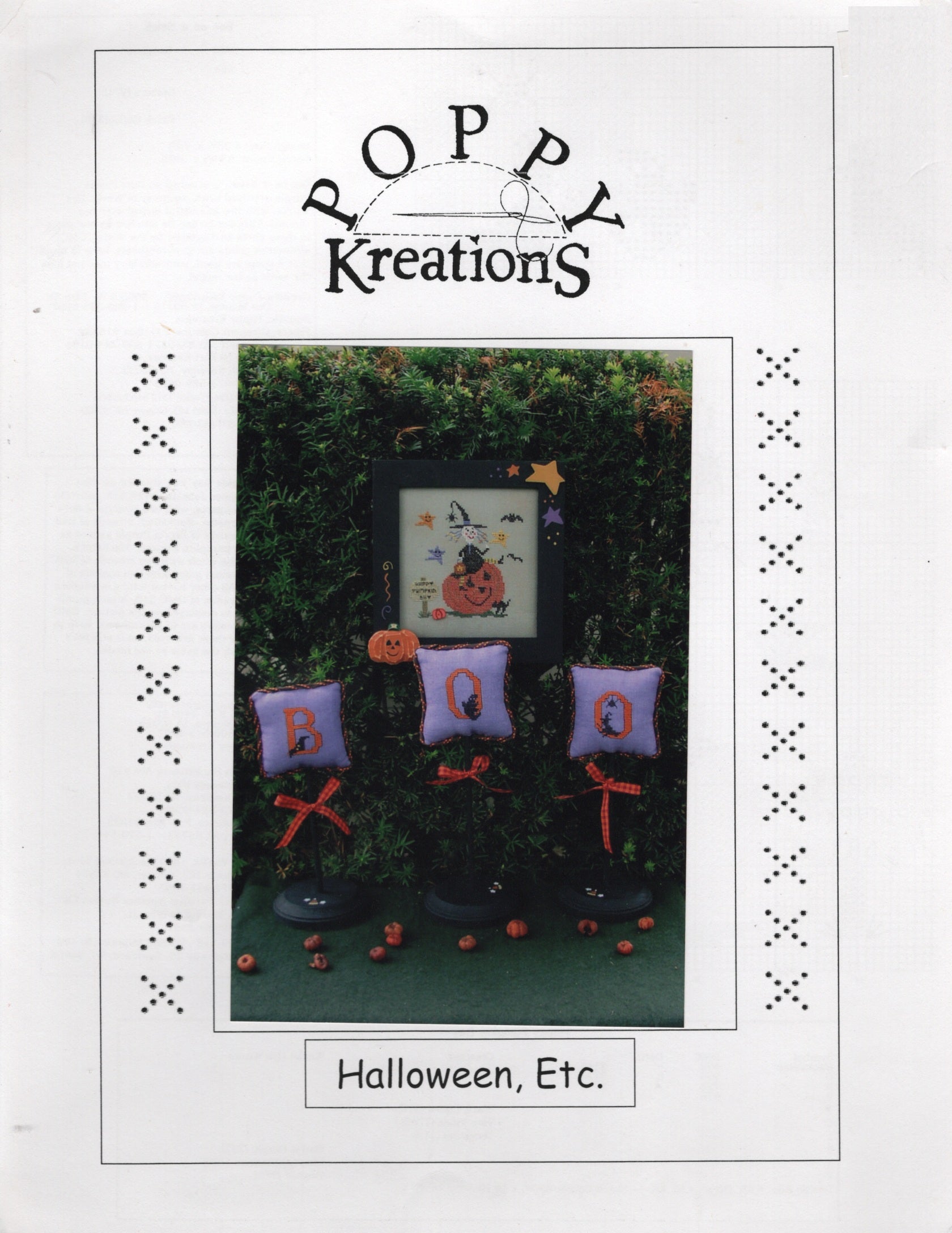 Poppy kreations Halloween, Etc. cross stitch pattern