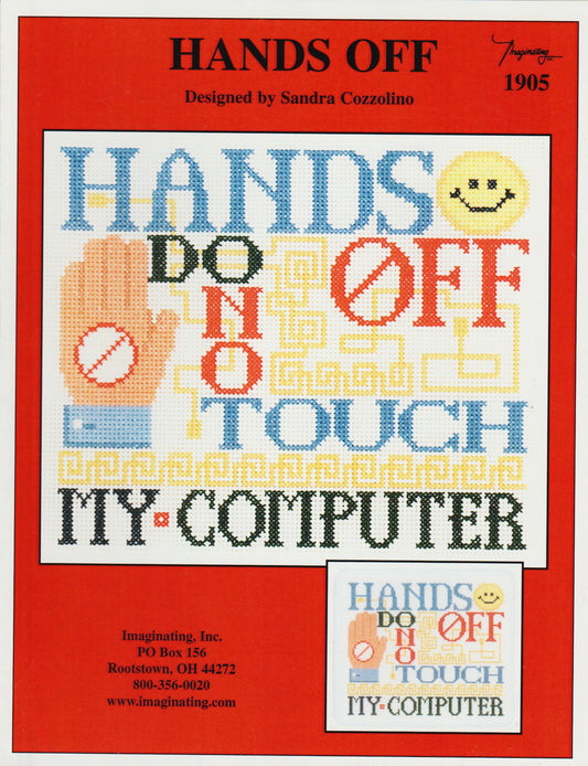 Imaginating Hands Off 1905 cross stitch pattern