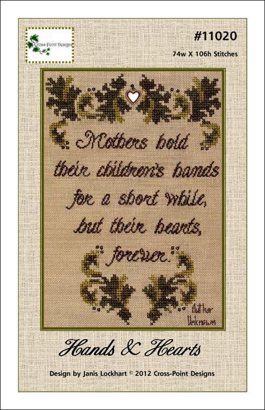 Cross-Point Designs Hands & Hearts 11020 cross stitch pattern