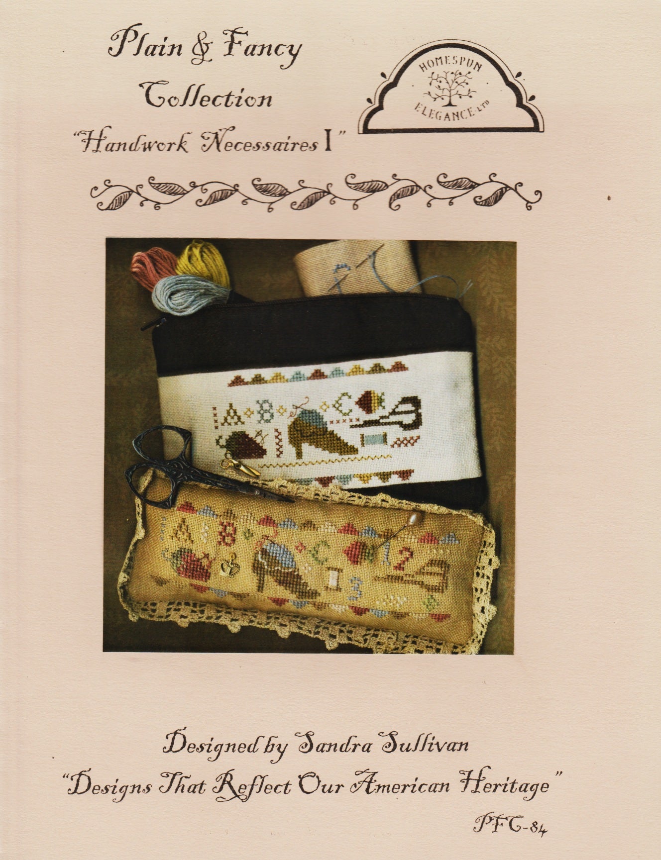 Homespun Elegance Handwork Necessaires I PFC-84 cross stitch pattern