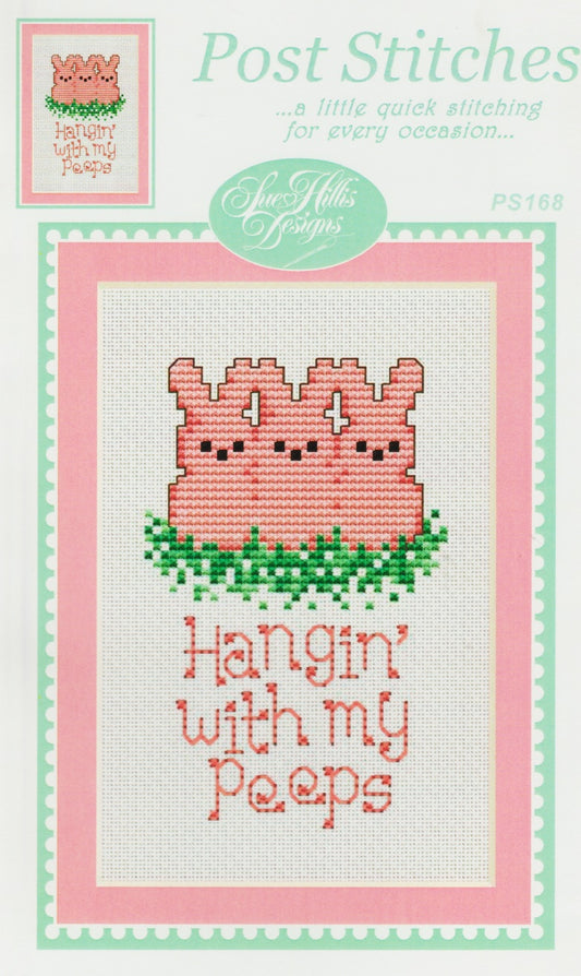 Sue Hillis Hangin' With My Peeps PS168 easter cross stitch pattern