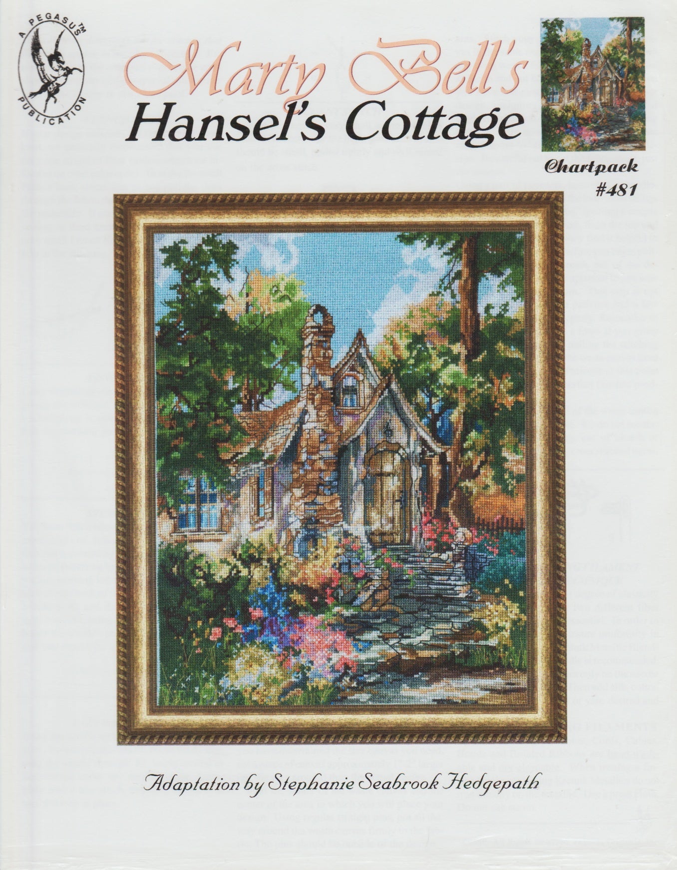 Pegasus Hansel's Cottage 481 cross stitch pattern