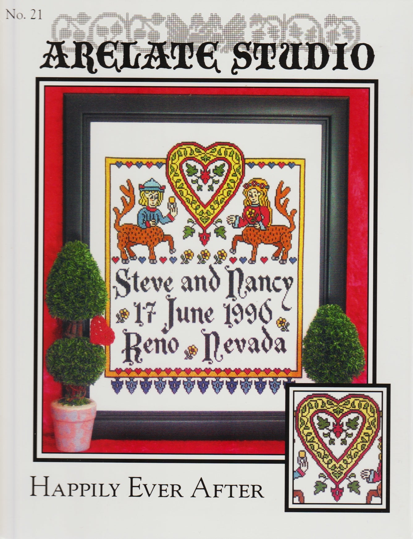 Arelate Studio Happily Ever After 21 wedding sampler cross stitch pattern