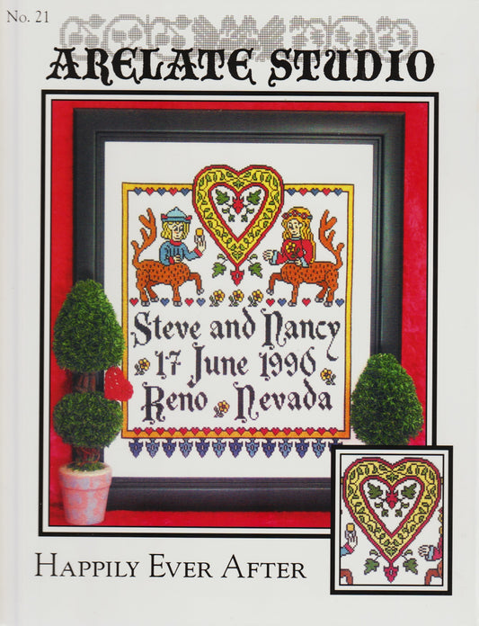 Arelate Studio Happily Ever After 21 wedding sampler cross stitch pattern