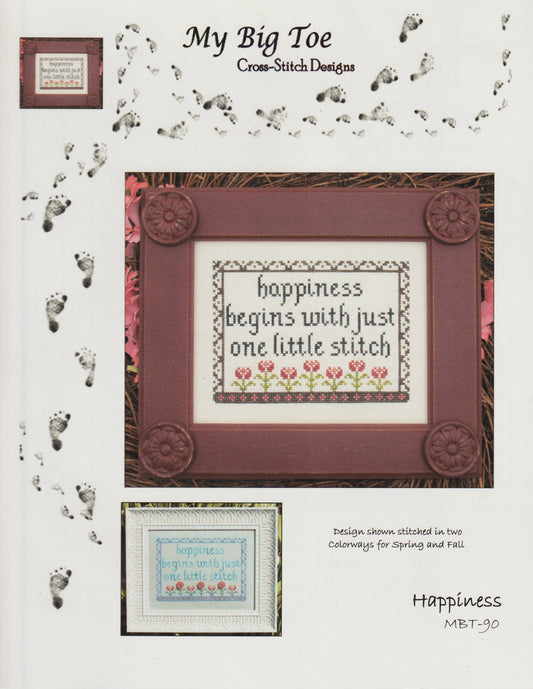My Big Toe Happiness MBT-90 cross stitch pattern