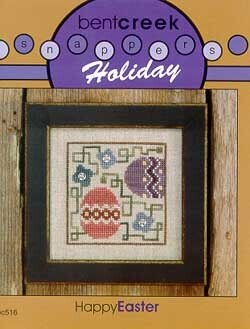 Bent Creek Happy Easter Snappers BC516 cross stitch pattern