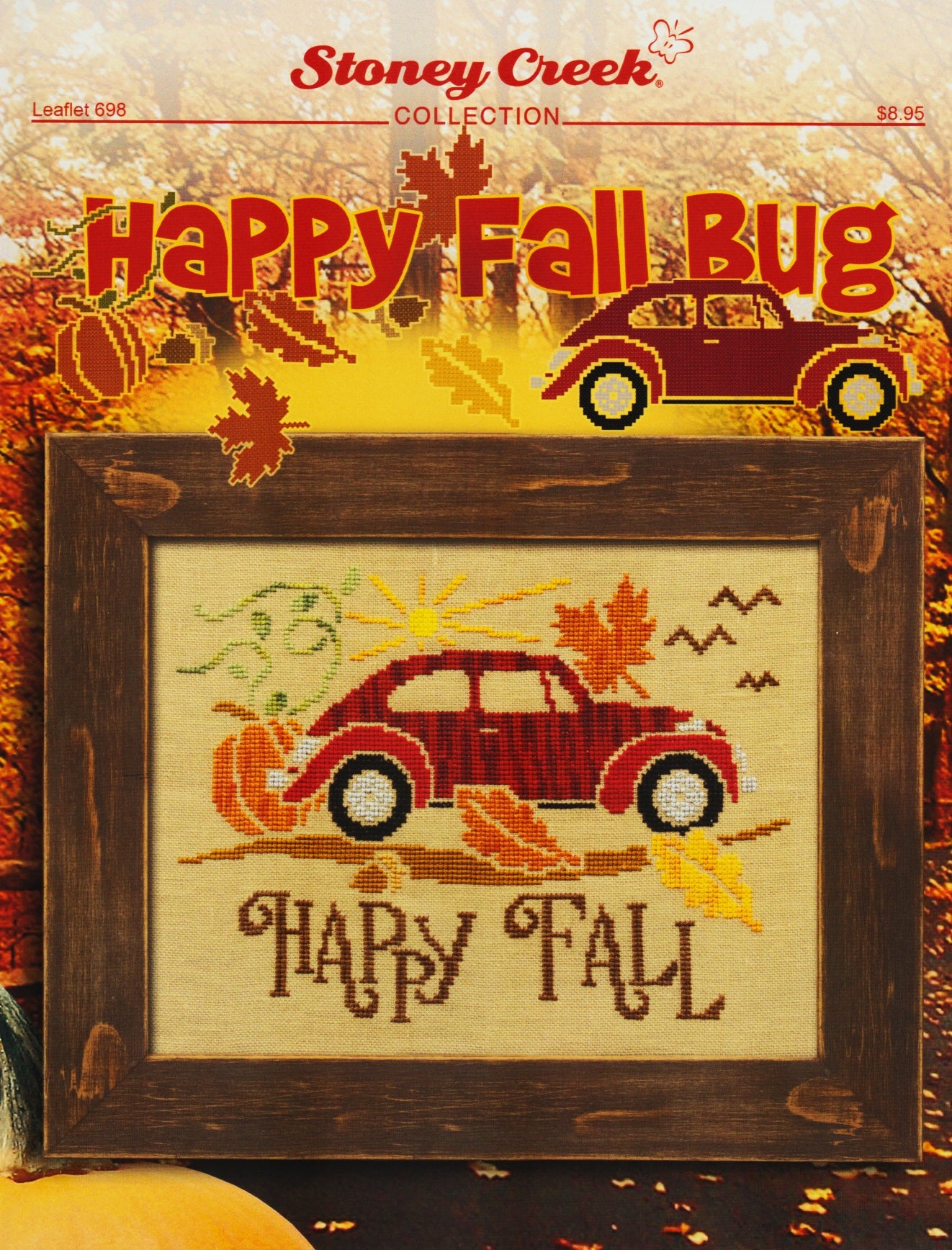 Stoney Creek Happy Fall Bug LFT698 cross stitch pattern
