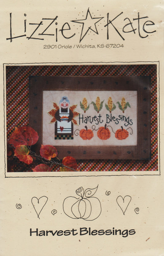 Lizzie Kate Harvest Blessings LK039 cross stitch pattern