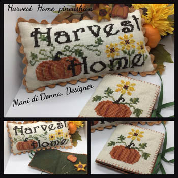 Mani Di Donna Harvest Home Pincushion cross stitch pattern