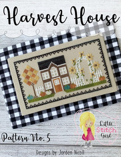 Little Stitch Girl Harvest House cross stitch pattern