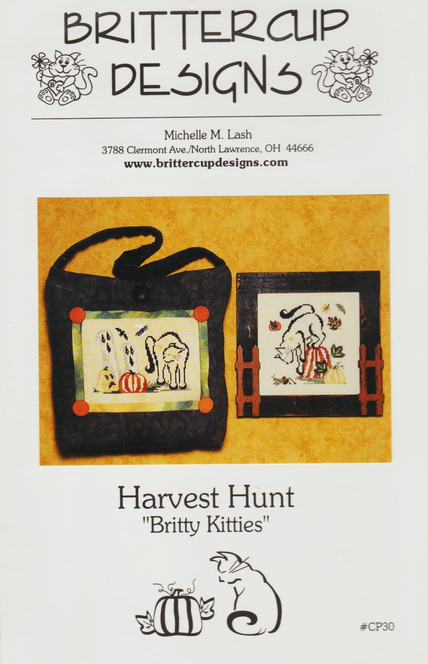 Brittercup Designs Harvest Hunt CP30 cross stitch pattern