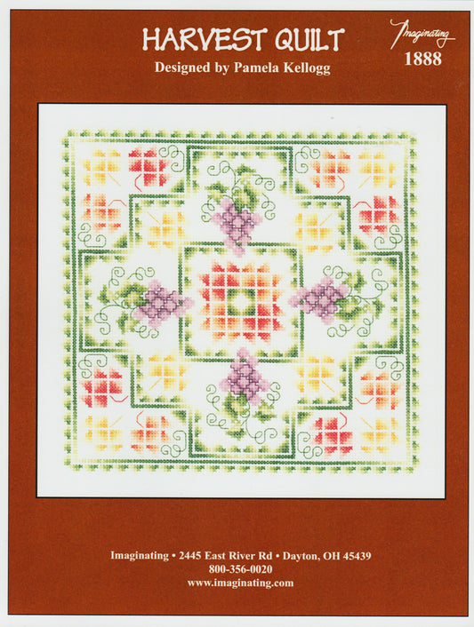 Imaginating Harvest Quilt 1888 cross stitch pattern