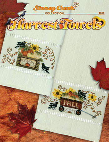 Stoney Creek Harvest Towels LFT693 cross stitch pattern