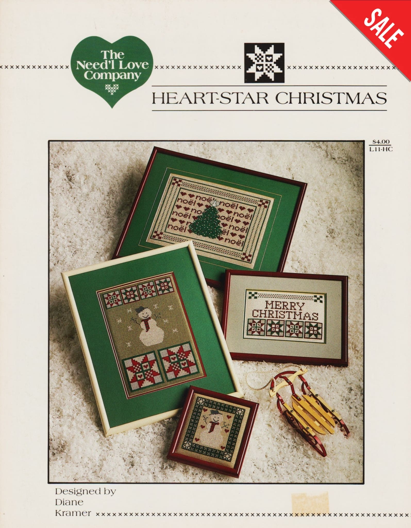 Need'l Love Company Heart-Star Christmas L11-HC cross stitch pattern