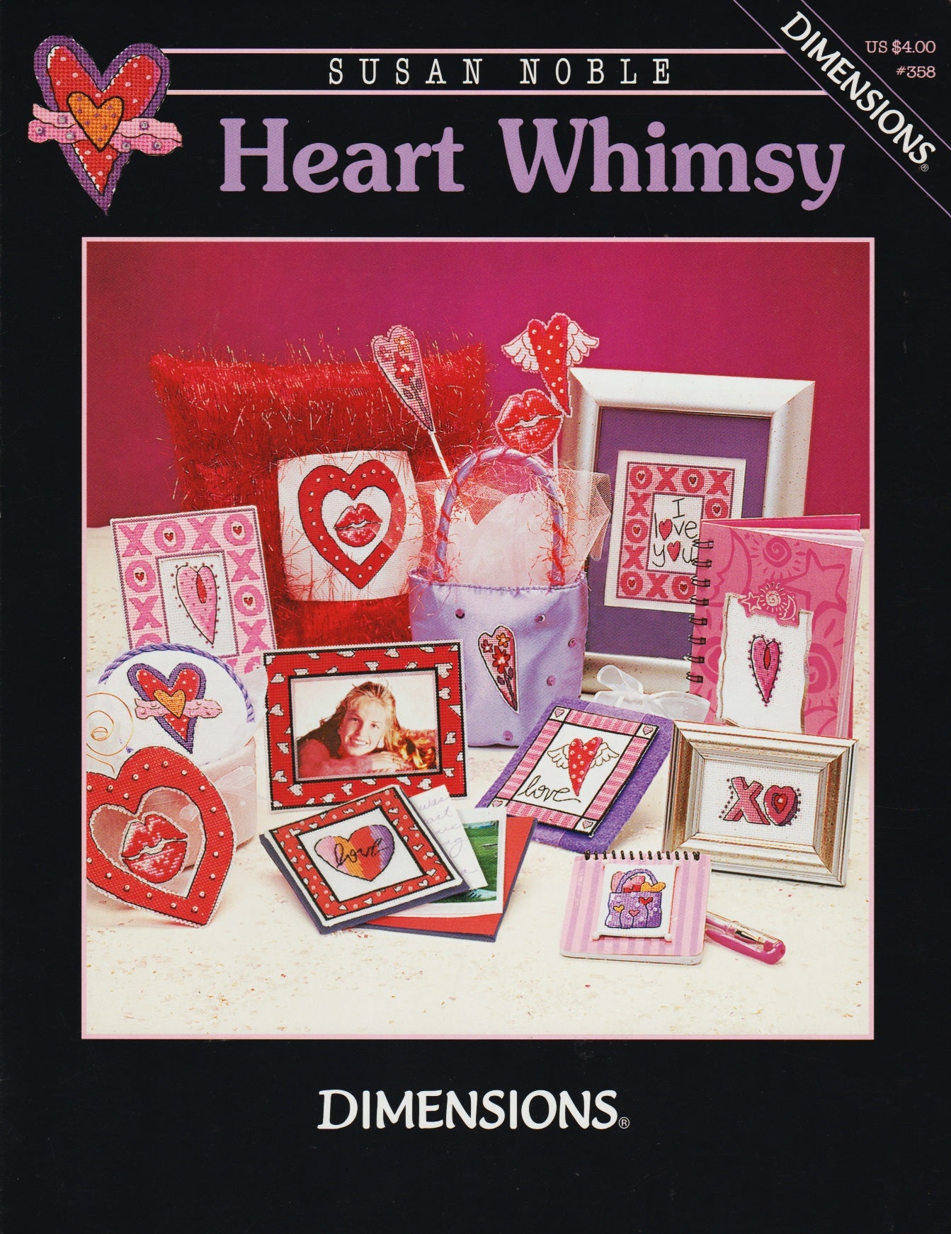 Dimensions Heart Whimsy 358 cross stitch pattern