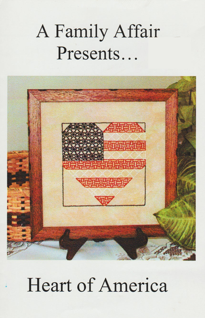 A Family Affair Heart of America cross stitch pattern