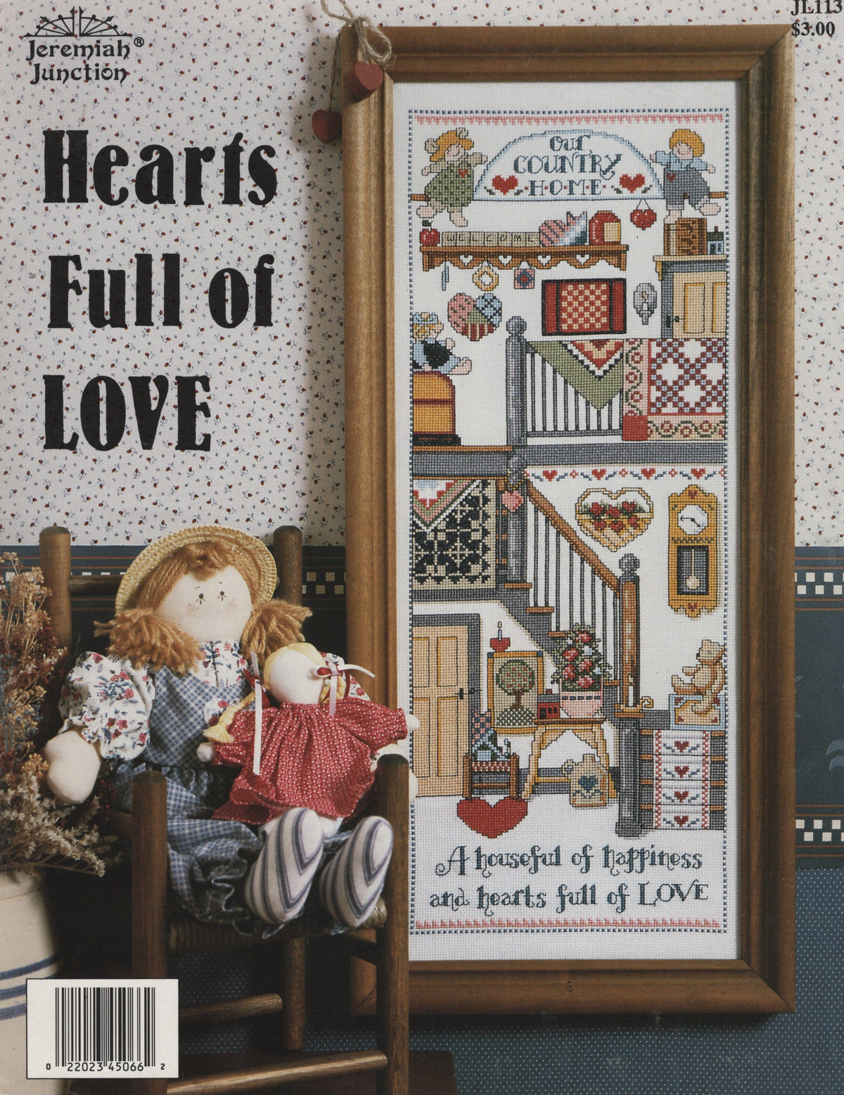Jeremiah Juntcion Hearts Full of Love JL113 cross stitch pattern