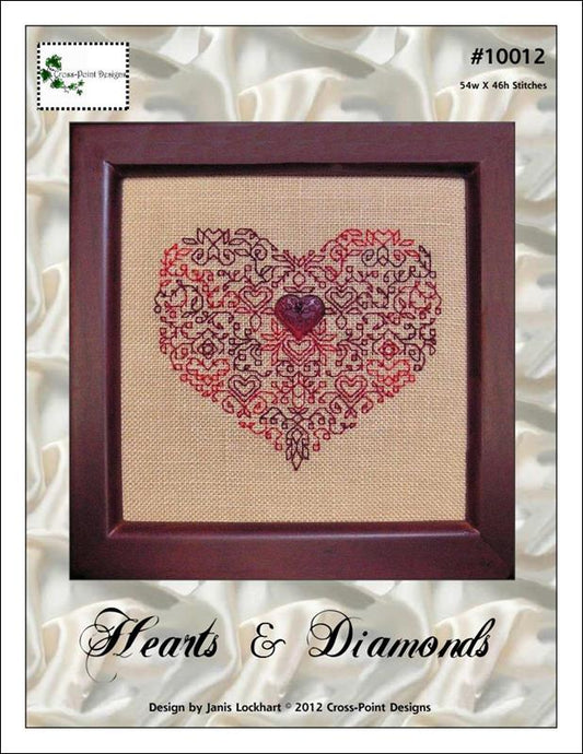 Cross-Point Designs Hearts & Diamonds cross stitch pattern