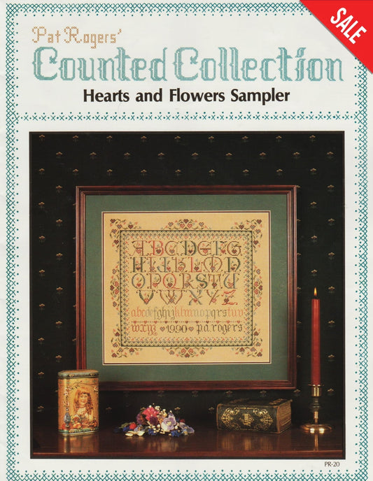 Pat Rogers Hearts and Flowers Sampler PR-20 cross stitch pattern