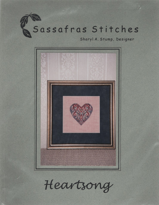 Sassafras Stitches Heartsong cross stitch pattern