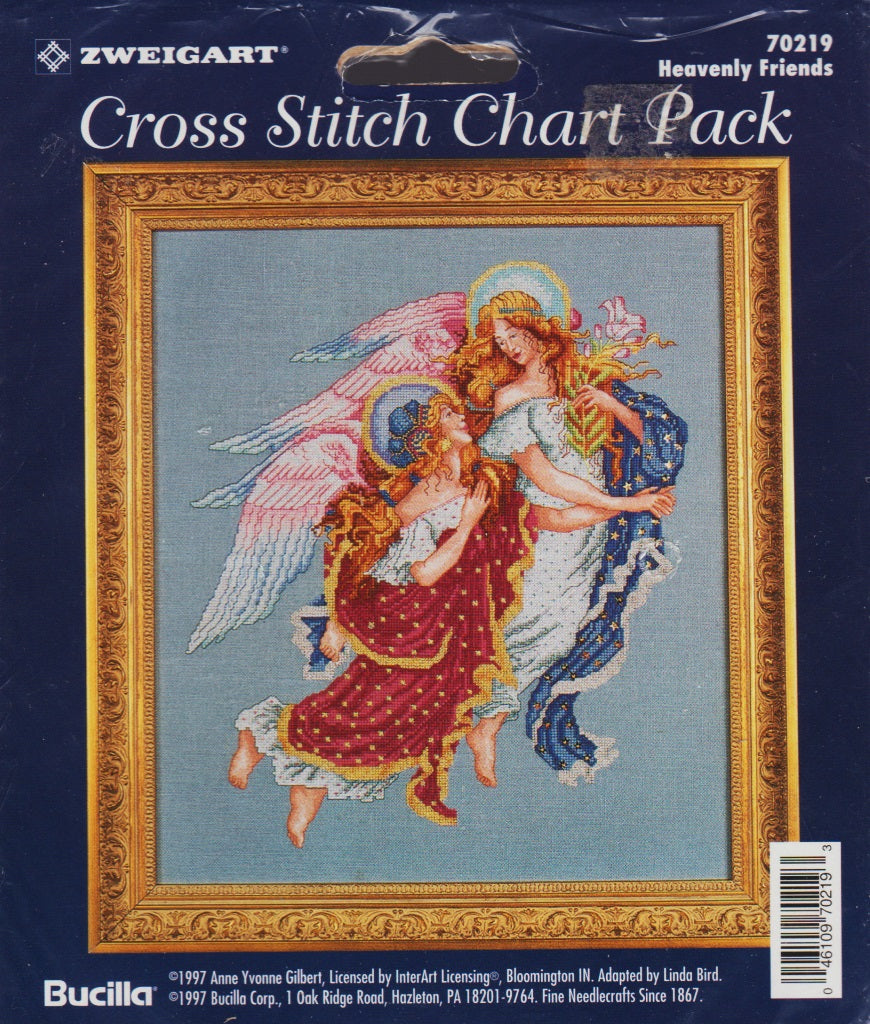 Bucilla Heavenly Friends 70219 cross stitch pattern