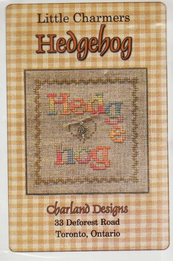 Charland Designs Hedgehog cross stitch pattern