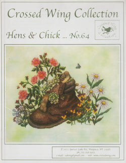 Crossed Wing Collection Hens & Chick 64 cross stitch pattern