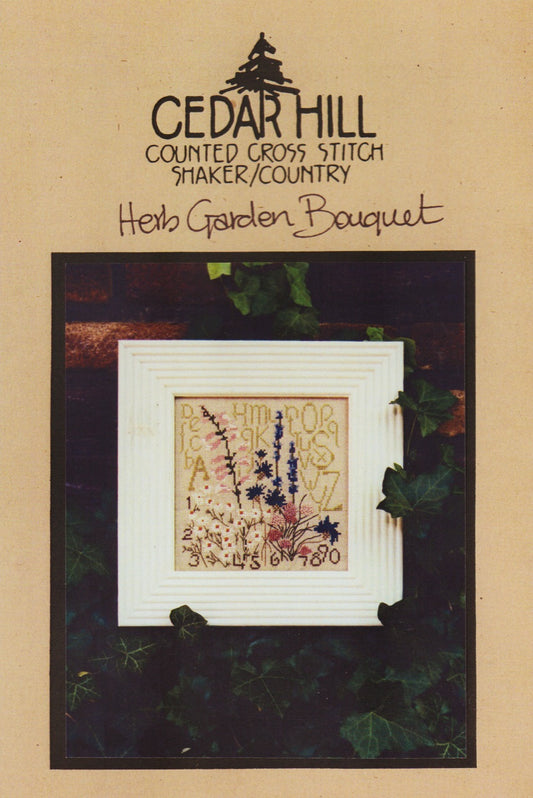 Cedar Hill Herb Garden Bouquet cross stitch pattern