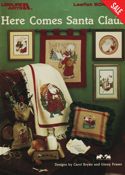 Leisure Arts Here Comes Santa Clause 604 cross stitch pattern
