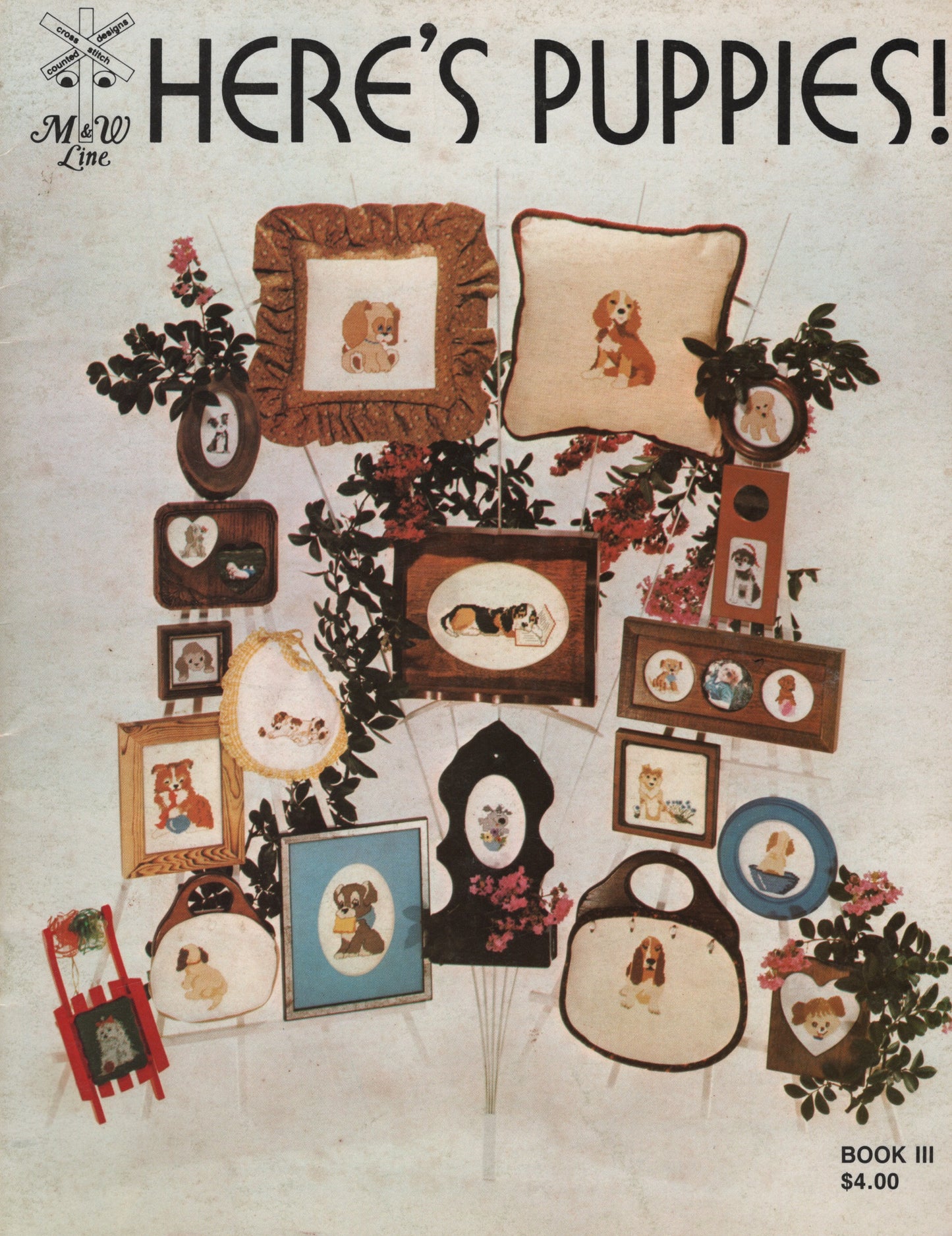 M&W Line Here's Puppies! III cross stitch pattern