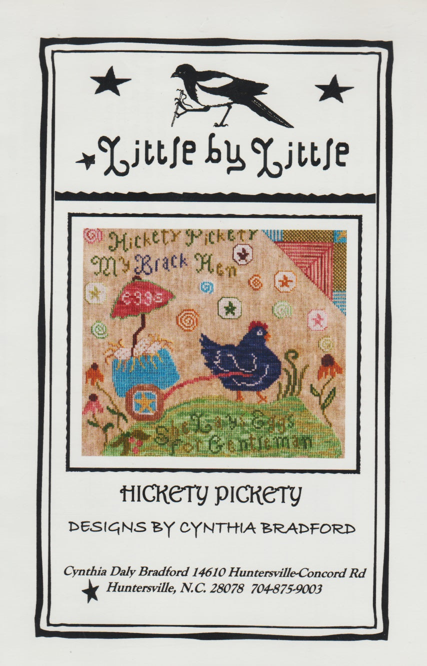 Little By Little Hickety Pickety cross stitch pattern