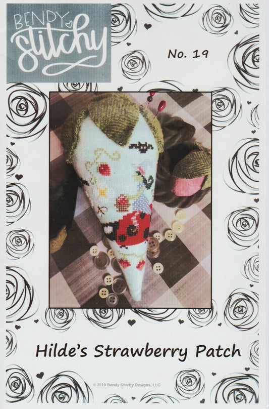 Bendy Stitchy Hilde's Strawberry Patch cross stitch pattern